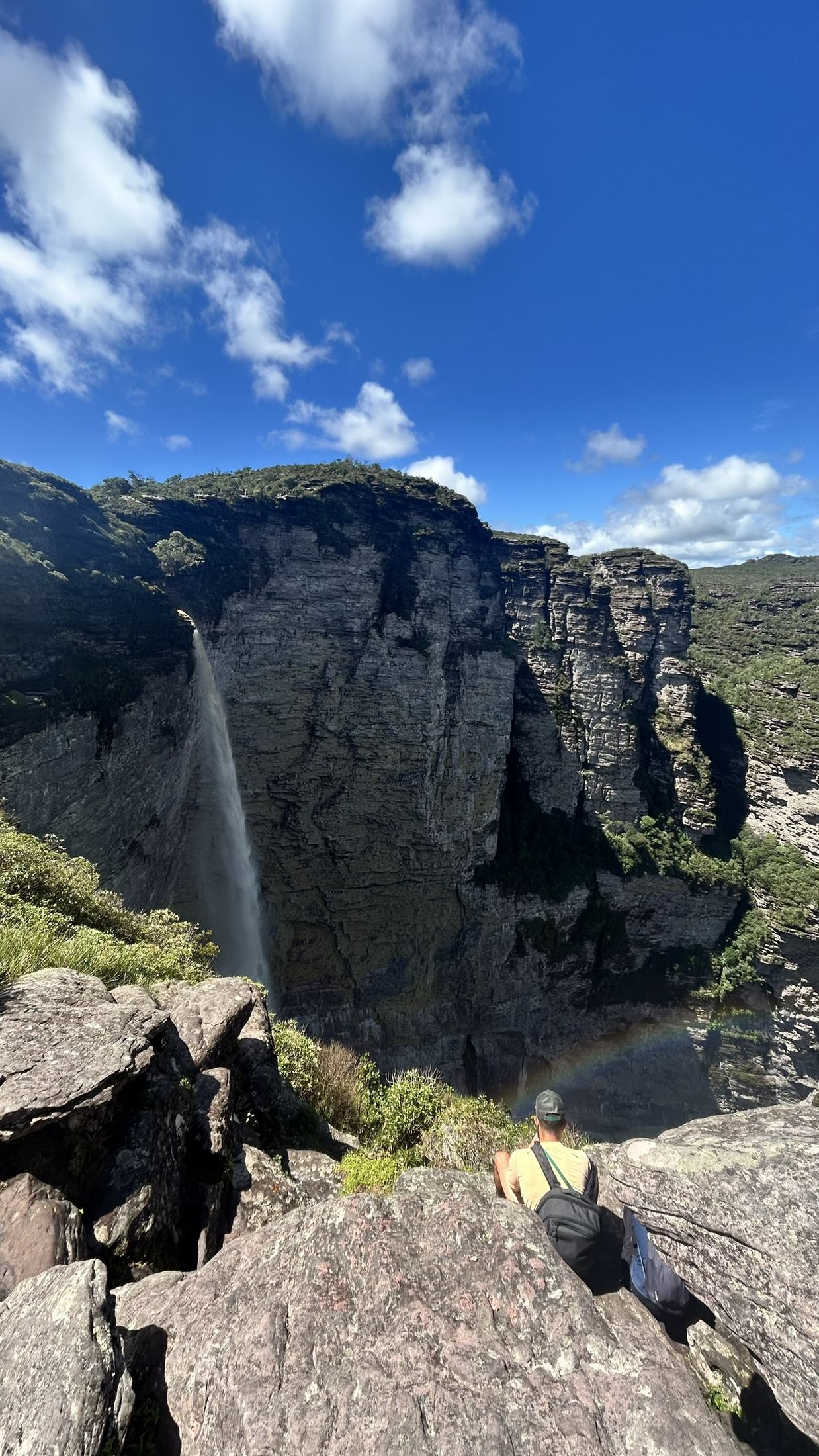 Cachoeira da Fumaça vista desde el acantilado